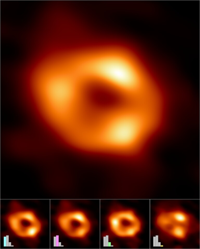 The single image of Sagittarius A* has been created by combining multiple images extracted by scientists at the Event Horizon Telescope Collaboration