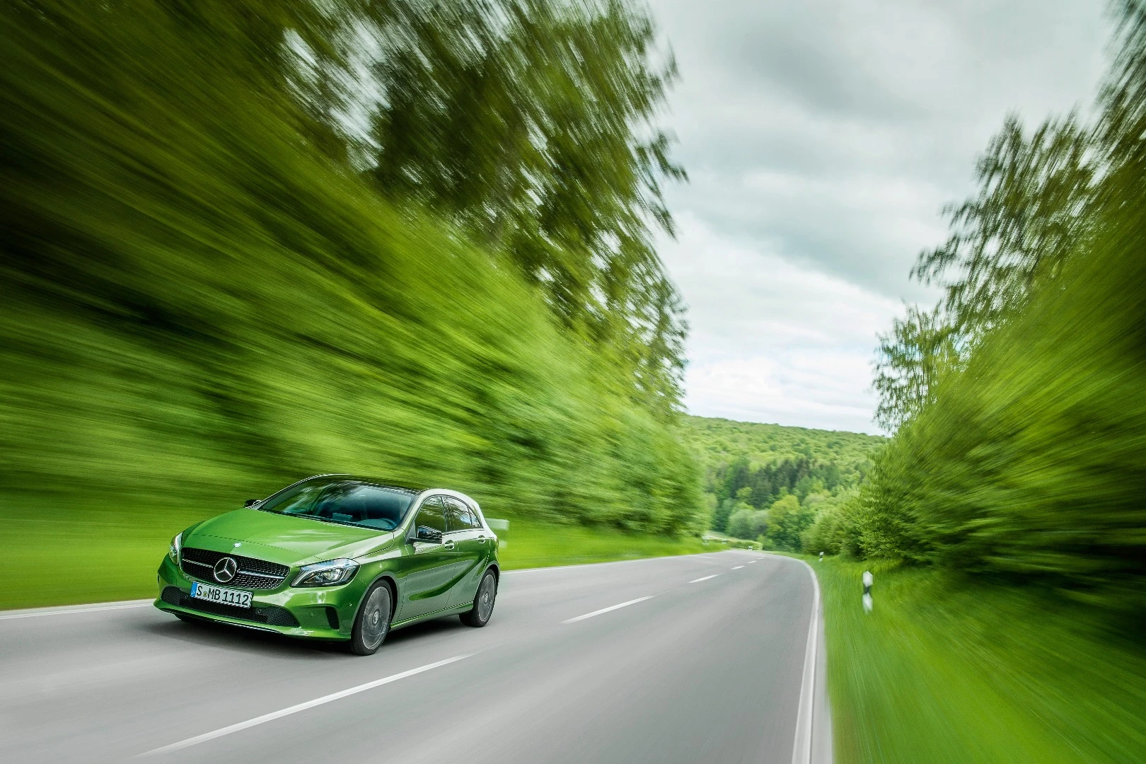 The BlueEffiency A-Class is diesel powered