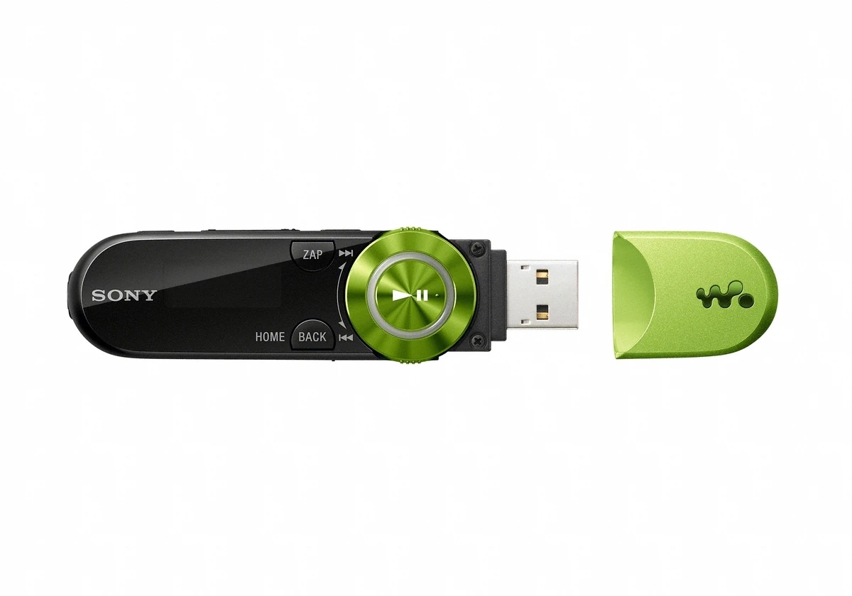 Sony's new B-series Walkman music players have a built-in USB connector and benefit from simple drag and drop file transfer to and from a PC