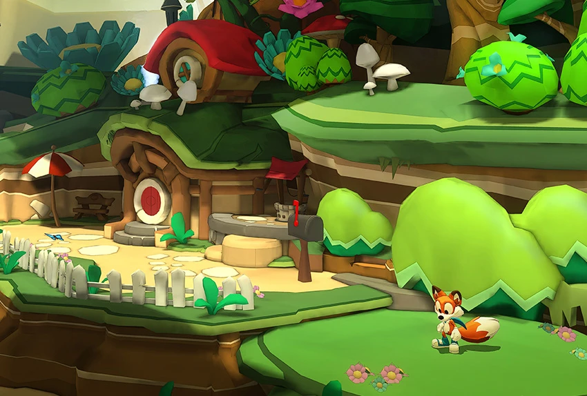 Lucky's Tale, a 3D platformer in development for the Rift