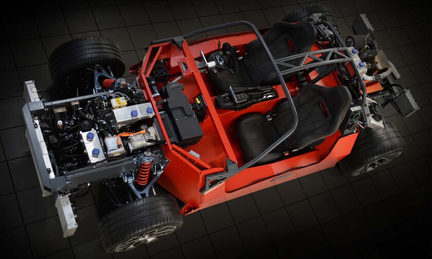 A look at the chassis and powertrain of the Ariel HIPERCAR