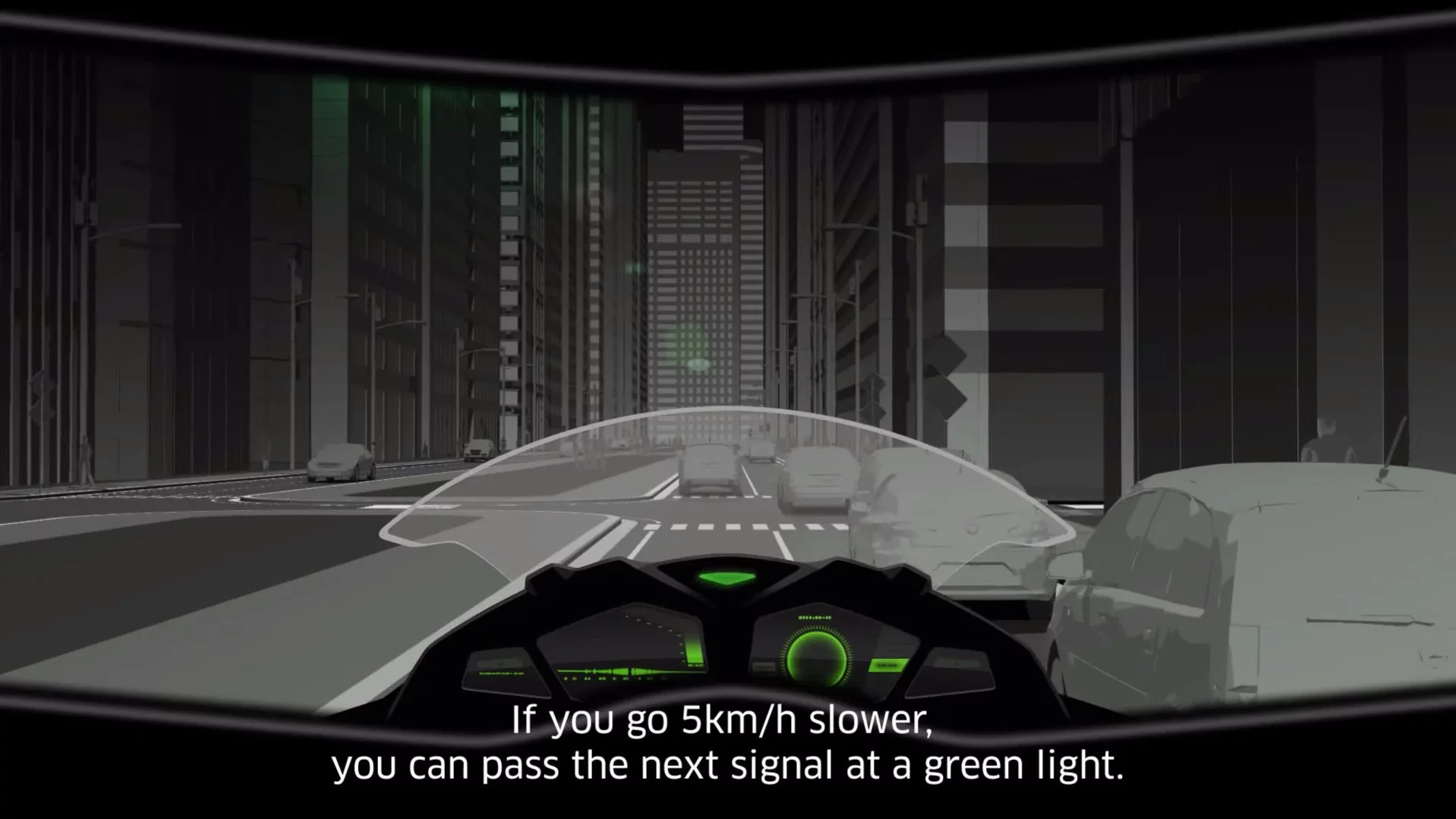 Kawasaki's proposed motorcycle AI voice assistant would link in with the timing of traffic light cycles