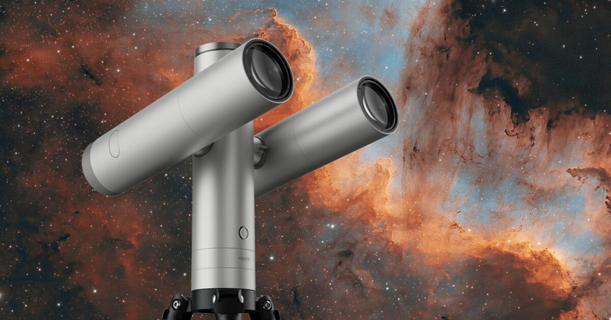 Intelligentes Doppelrohr-Teleskop ermöglicht den Austausch von Optiken wie ...