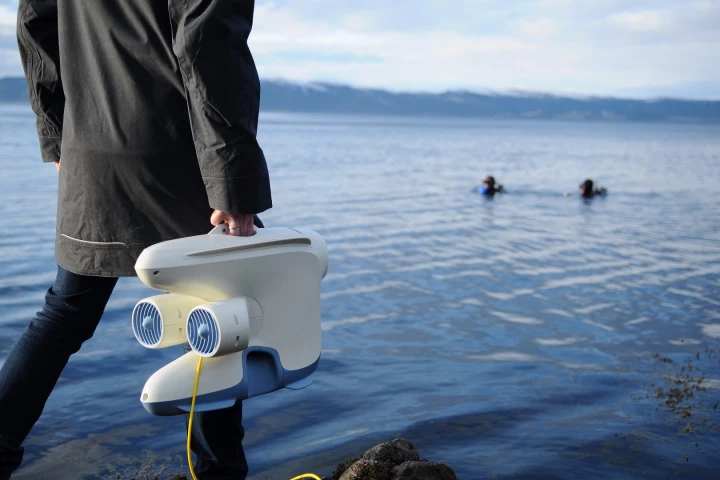 The Blueye Pioneer can descend to a depth of 150 m (492 ft)