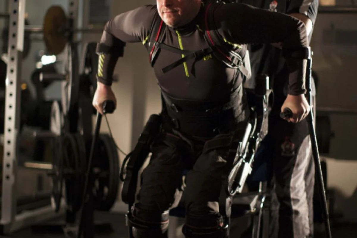 UCLA researchers claim to have provided the means for a person with chronic, complete paralysis enough voluntary control to actively walk with a robotic exoskeleton.