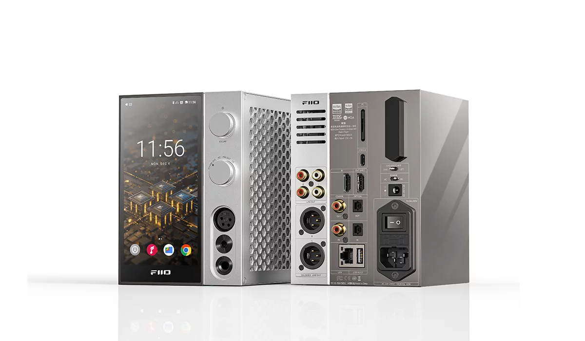 The front is home to balanced and unbalanced output jacks plus XLR, while the rear features RCA out, coaxial/optical inputs and outputs, USB and Ethernet