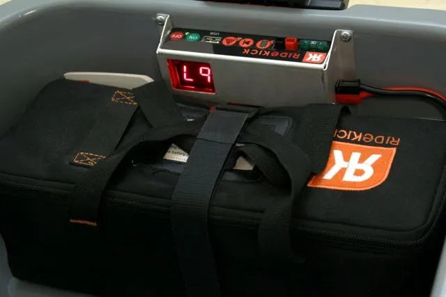 The Ridekick's microcontroller and battery pack