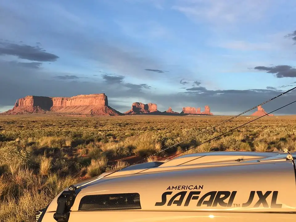 The American Safari JXL takes in the Southwest scenery on the trip to Overland Expo
