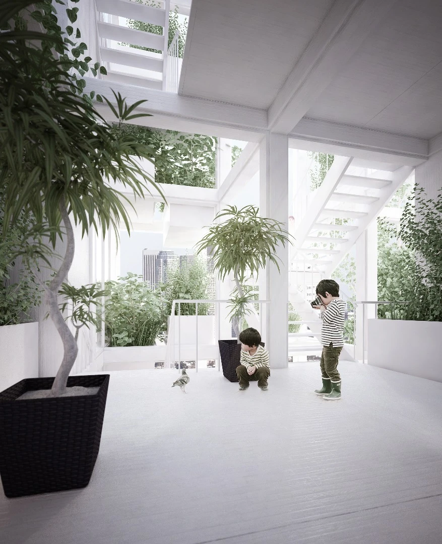 Residents can even choose from a range of plant pots