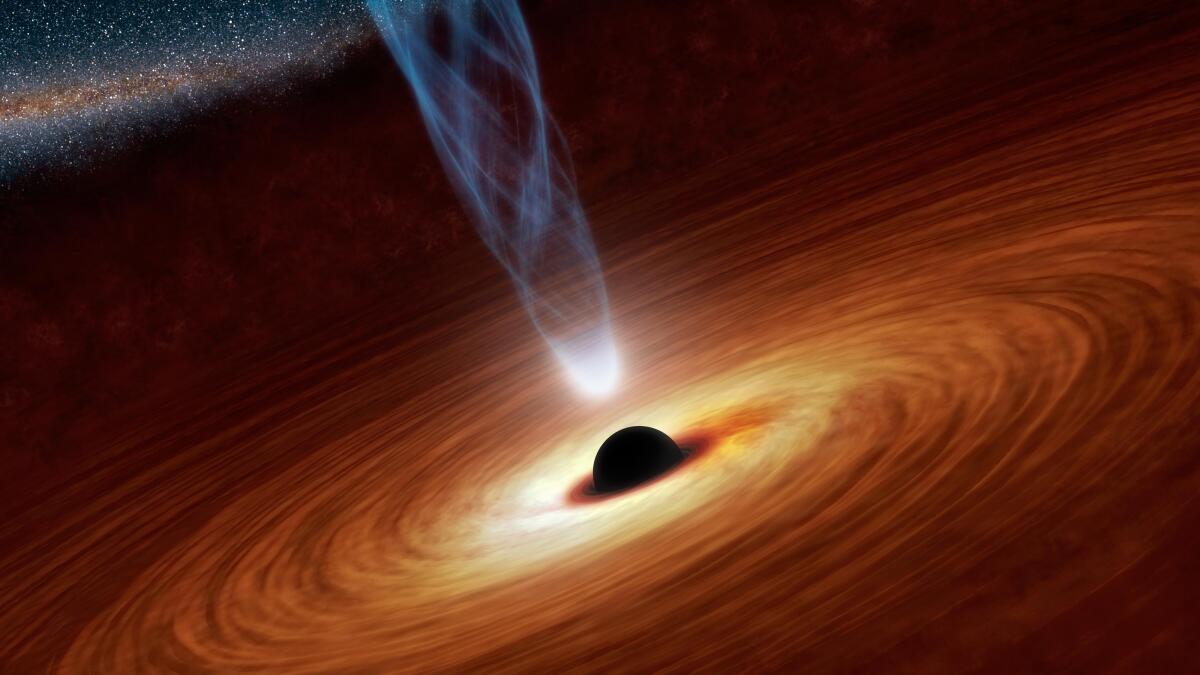 An artist's impression of Sagittarius A*, the supermassive black hole at the center of the Milky Way