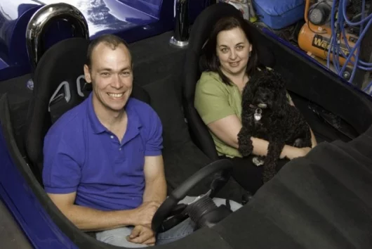 David and Peta Walter in the E-Vade