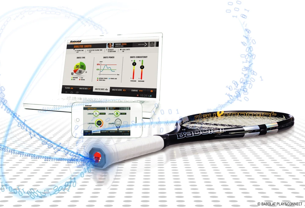 The Babolat Play & Connect interactive tennis racquet is said to look and feel like any other from the French sporting manufacturer