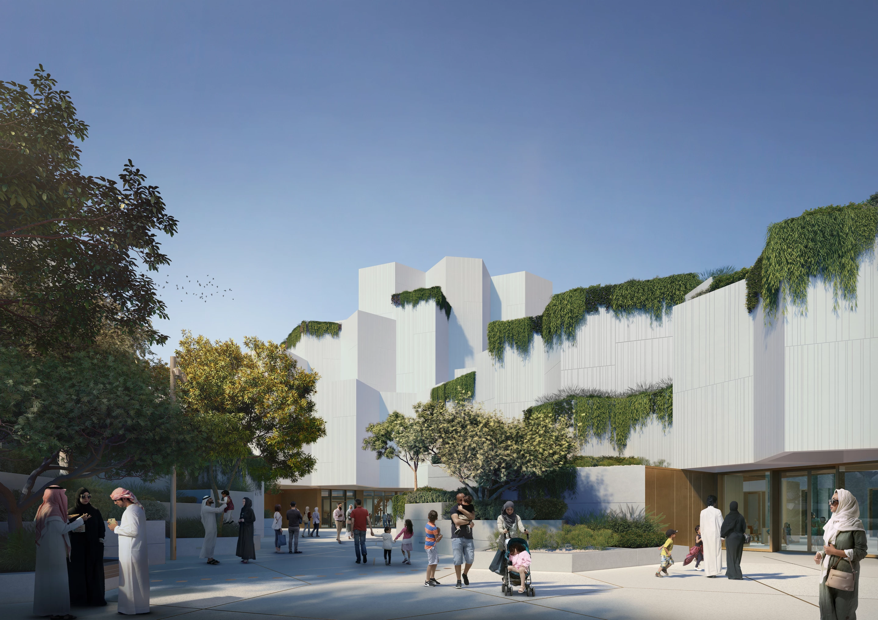 The Natural History Museum Abu Dhabi will be covered in significant amounts of greenery