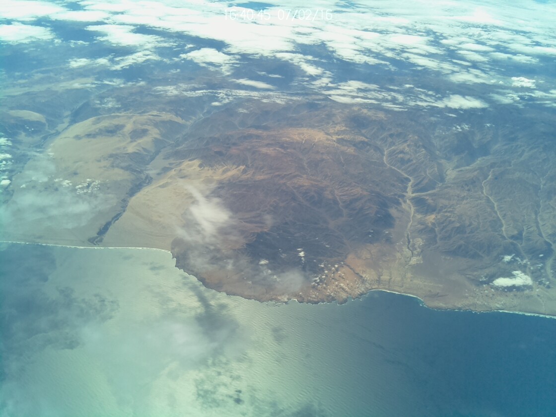 View of Peru’s coastline from NASA’s Super Pressure Balloon July 2