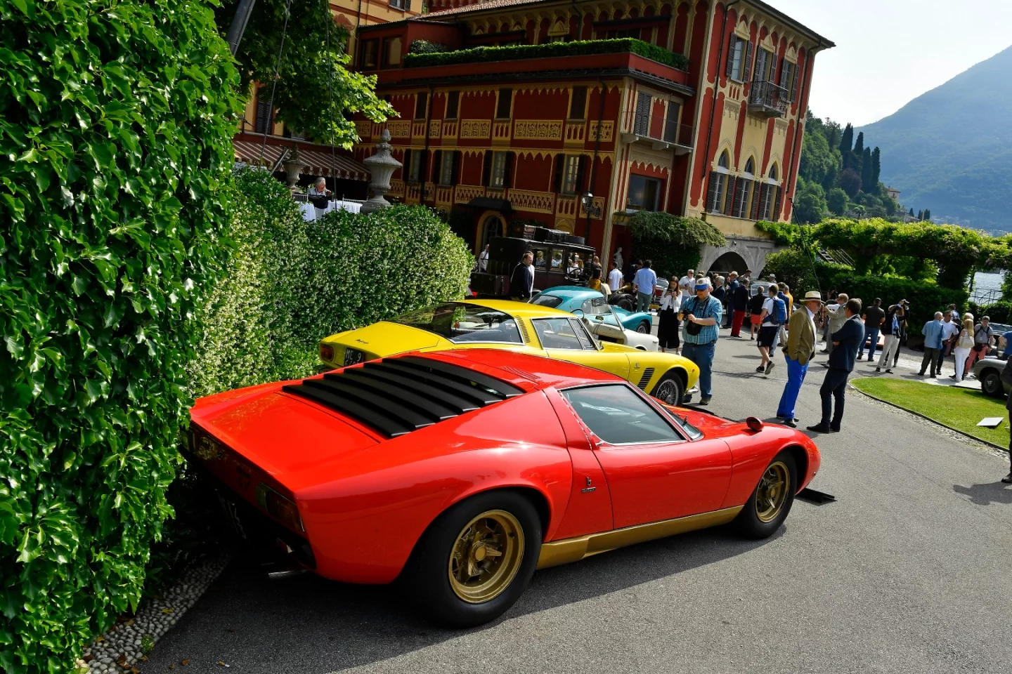This 1971 Miura looked like it had done quite a few miles at warp speed, yet is still in such remarkable condition that it nudged out a star-studded field of unmolested automotive museum exhibits for second place in the class, finishing ahead of a 1954 FIAT 8V, a 1958 FIAT 500 Spiaggia, and a 1967 Iso Grifo GL 350.