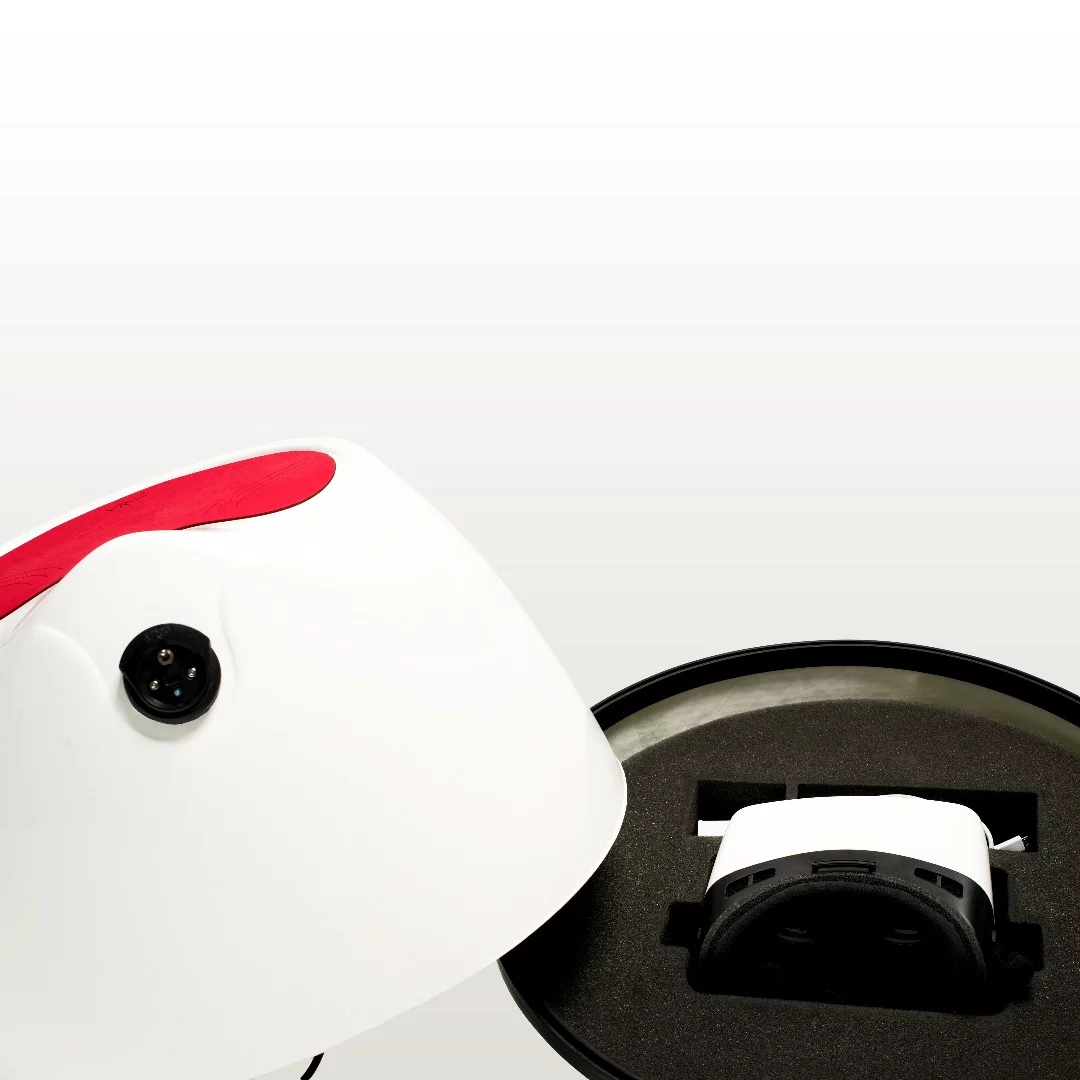 VRGO works on an analog range, so the further the tilt the faster the character will move in that direction