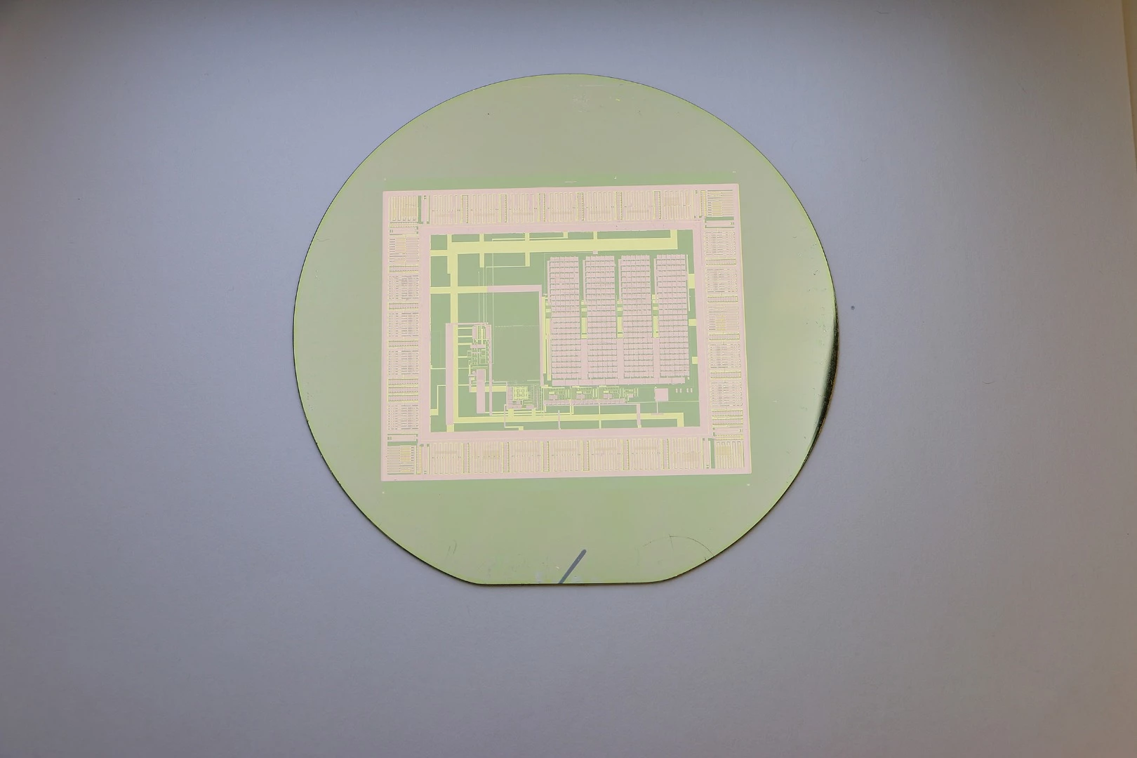 A thin-film electronic circuit can peel easily from its silicon wafer with water, making the wafer reusable for building a nearly infinite number of circuits