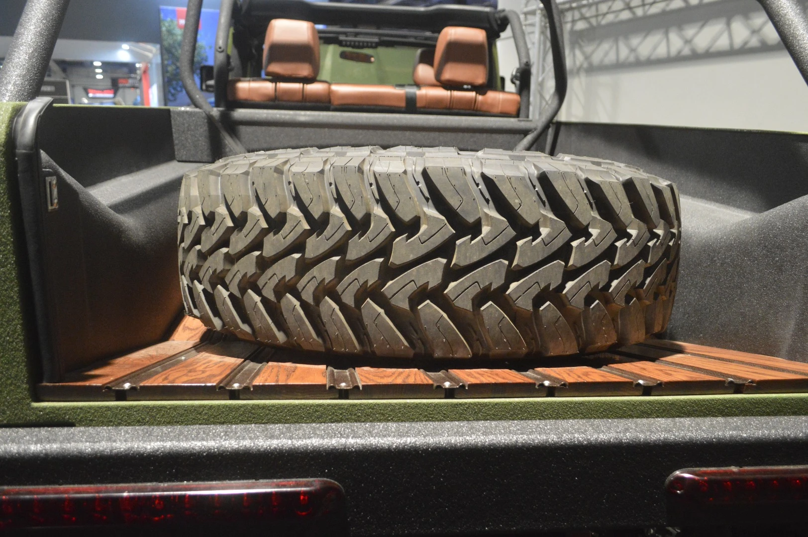 That extra Bruiser 6x6 axle helps support a proper bed in back