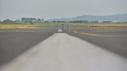 June tests were limited to speeds of around 50 mph (80 km/h) as Obree couldn't gauge how much runway he'd covered (Photo: Rick Robson)
