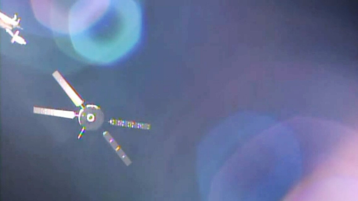 ATV-5 in orbit prior to docking (Image: ESA/NASA)