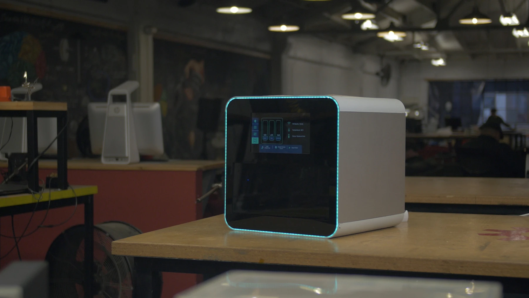 From Next Dynamics, the NexD1 is a home 3D printer that can print with multiple materials, including conductive resins for creating circuit boards