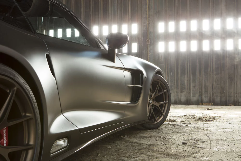 Looking down the side of the Berlinetta