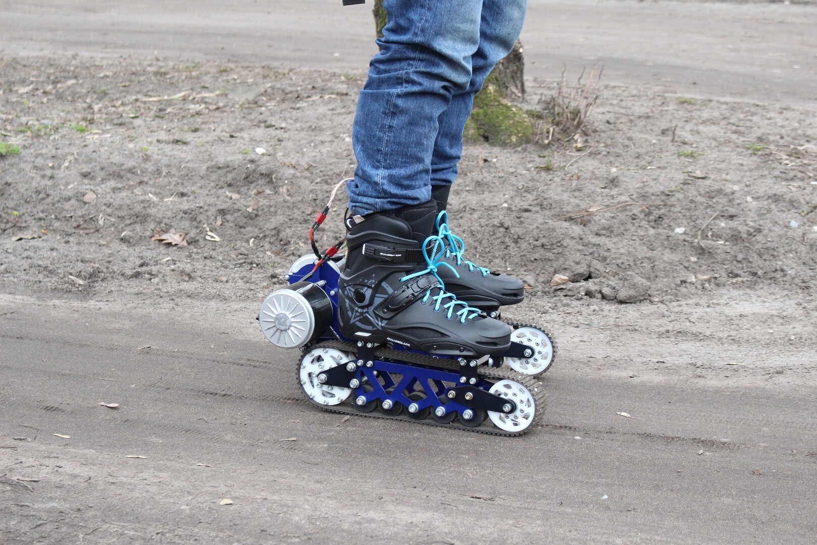 Electric rollerblades go off the beaten track