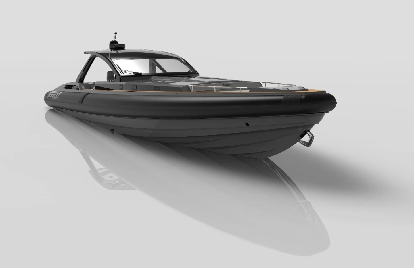 Twin 800 hp MAN engines make the Pirelli 1900 a punchy boat