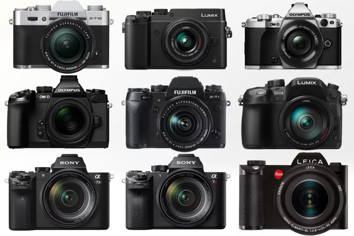 Gizmag compares the key specifications and features of some of the best mirrorless cameras available in 2015