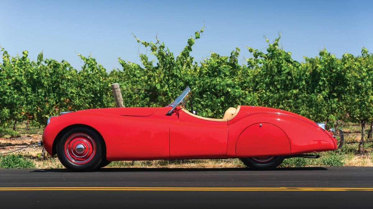 $250,000 | 1950 Jaguar XK 120 Alloy Roadster | Auction Link: RM-Sotheby's