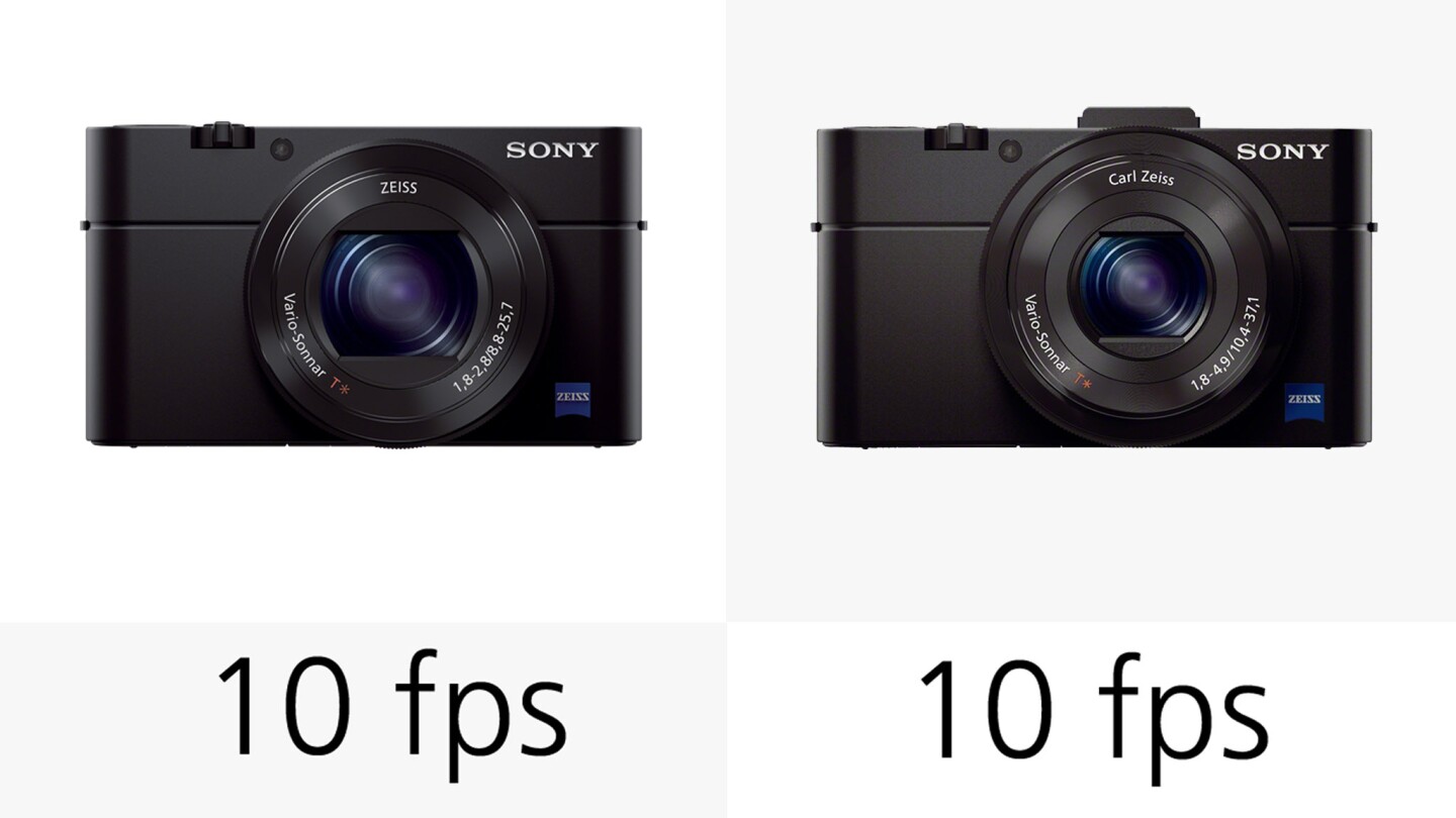Both the Sony RX100 III and RX100 II can shoot at 10 frames per second