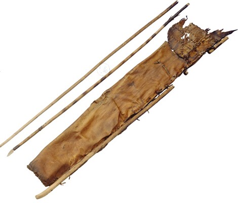 The quiver found with the iceman