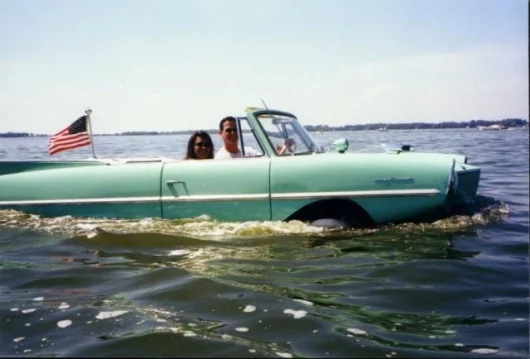 Historical Amphicar image from the International Amphicar Owners Club archive.