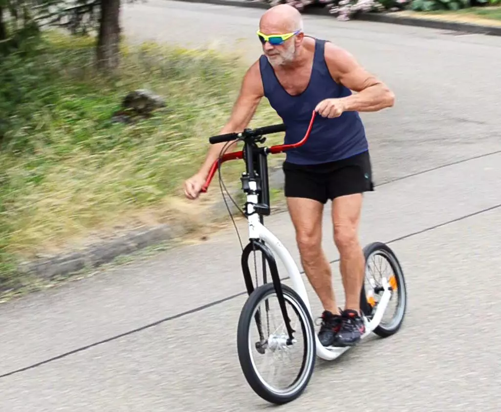 The Kick-Varibike in action