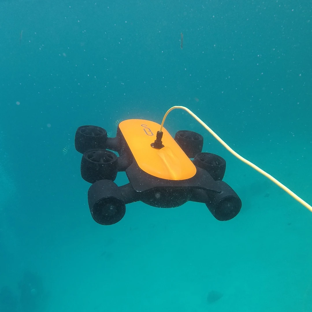 The Titan underwater drone has a top forward speed of 2 meters (6.6 ft) per second