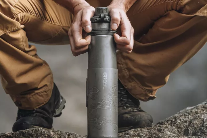 The GeoPress Ti can reportedly filter and purify virtually any freshwater source