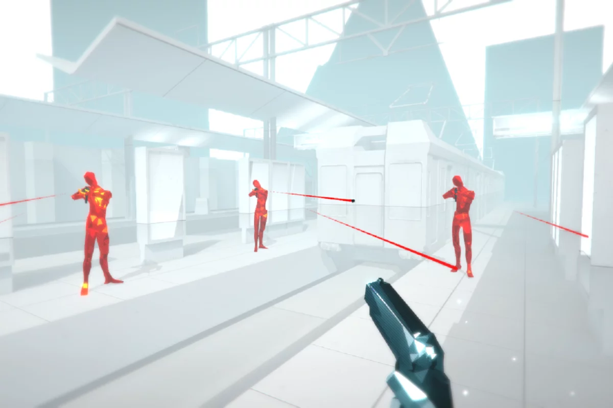 In Oculus Rift game Superhot, time only moves when you move