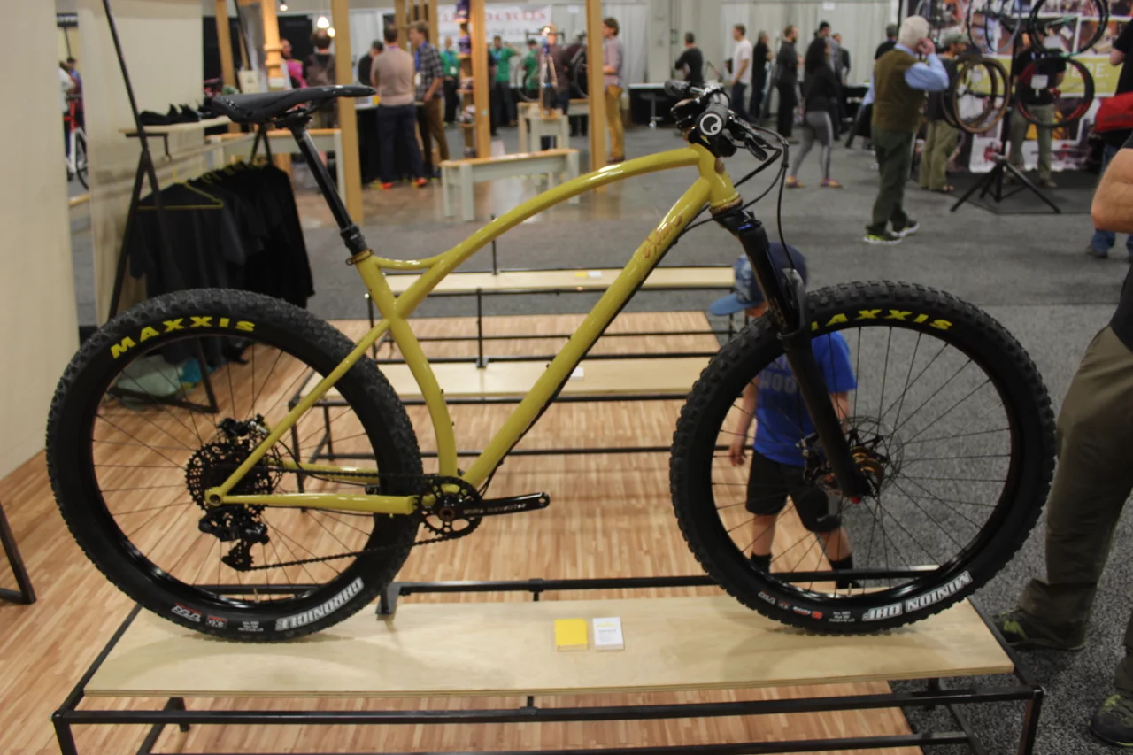 A curvy creation from Sklar – a green version of this one won Best Mountain Bike