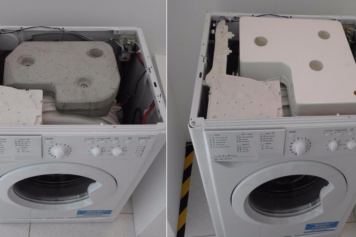 Concretefree washing machines are lighter to transport, just as good