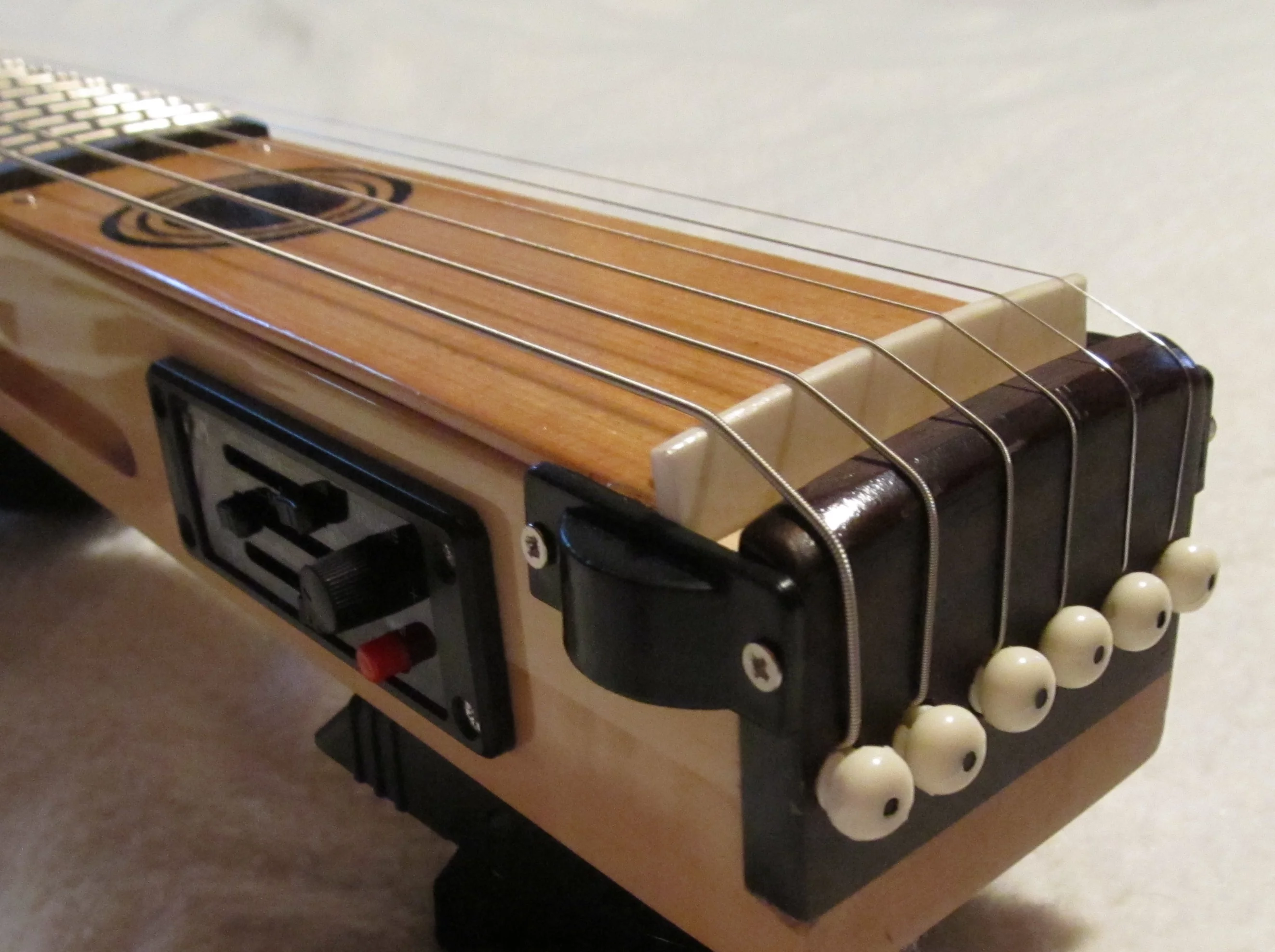 The Folkstar Piezo Bridge Pickups and onboard EQ