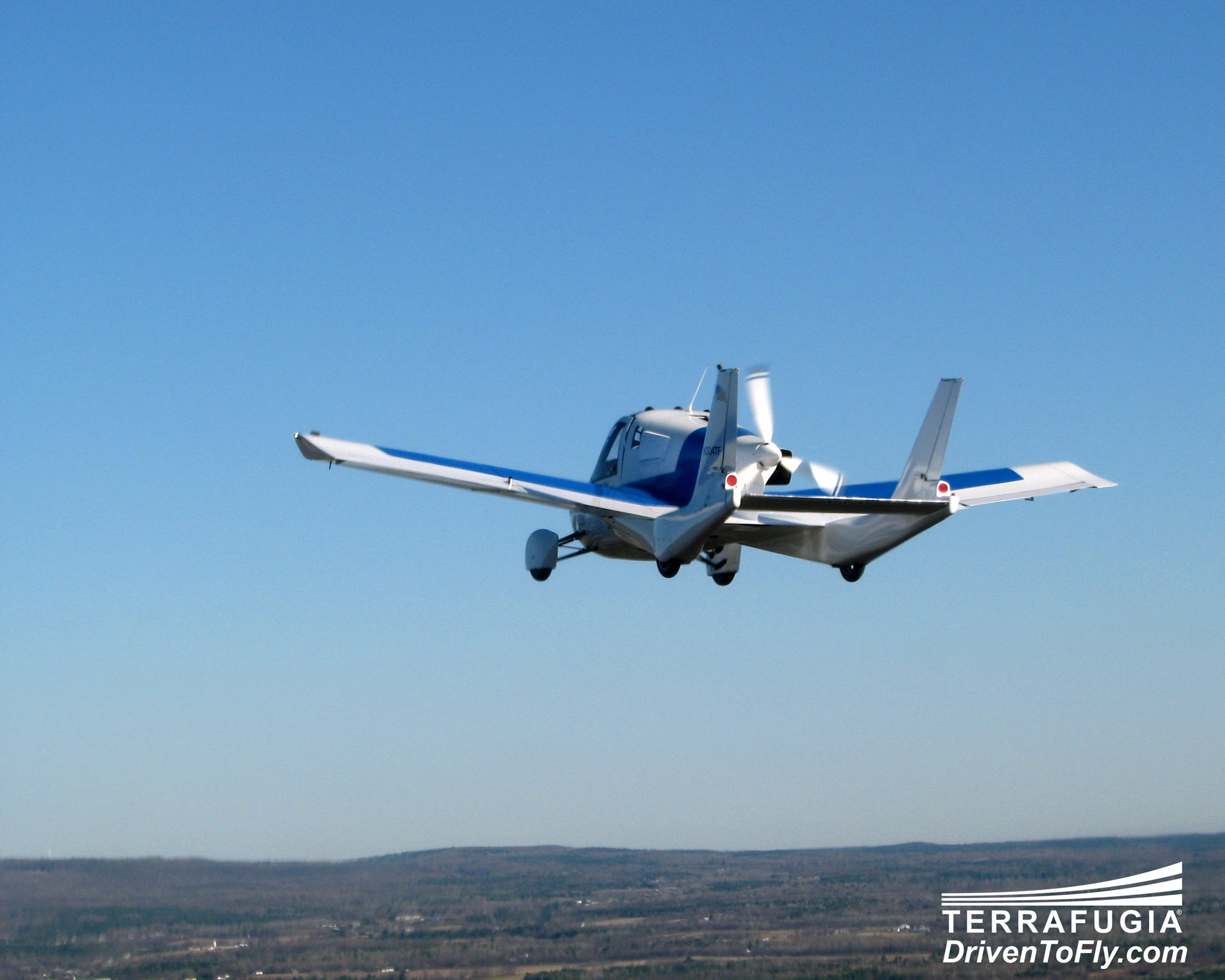 On its maiden flight, the Terrafugia Transition production prototype's controllability and safe operational characteristics were demonstrated