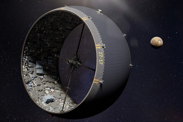 You can't build space cities on the surface of asteroids, or even inside them, really, but you could turn them inside out to become the ground layers of spinning ring-type space stations, says a Rochester team, and it'd be a relatively cheap and easy way to build yourself a space habitat for humanity