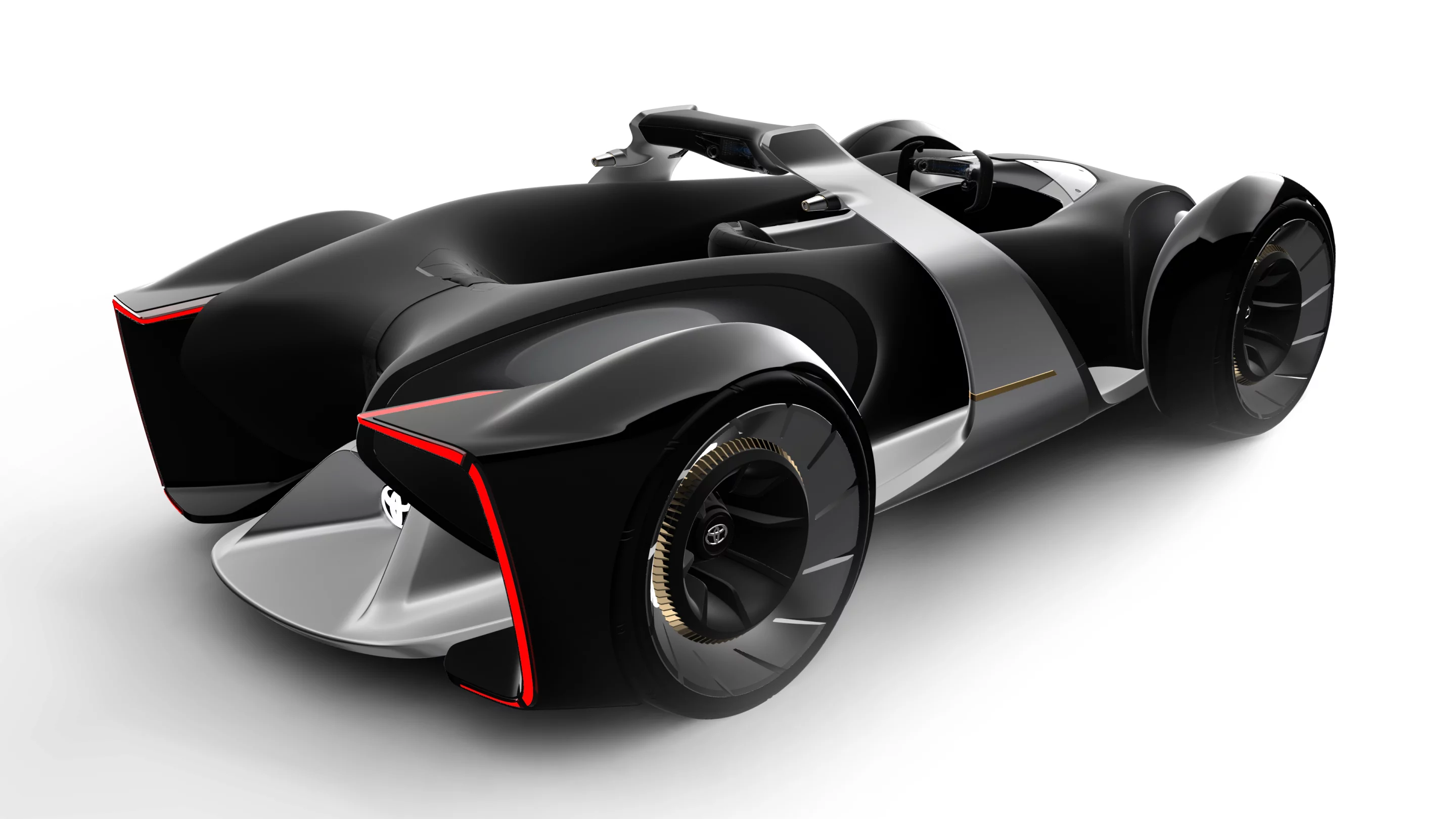 The e-Racer's wheels can expand and contract in size, and the tires can be edited for grip and tread depth