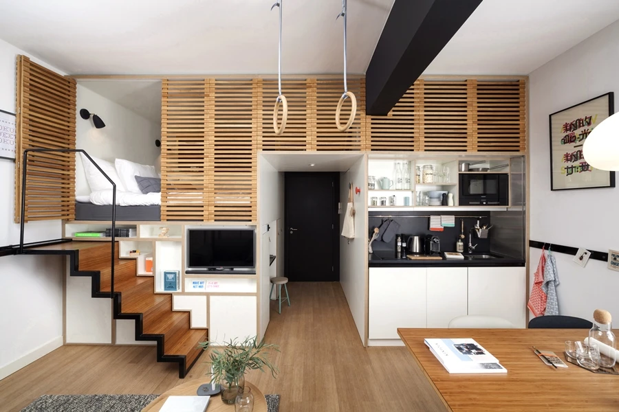 The Zoku Loft can be adapted for leisure or work purposes