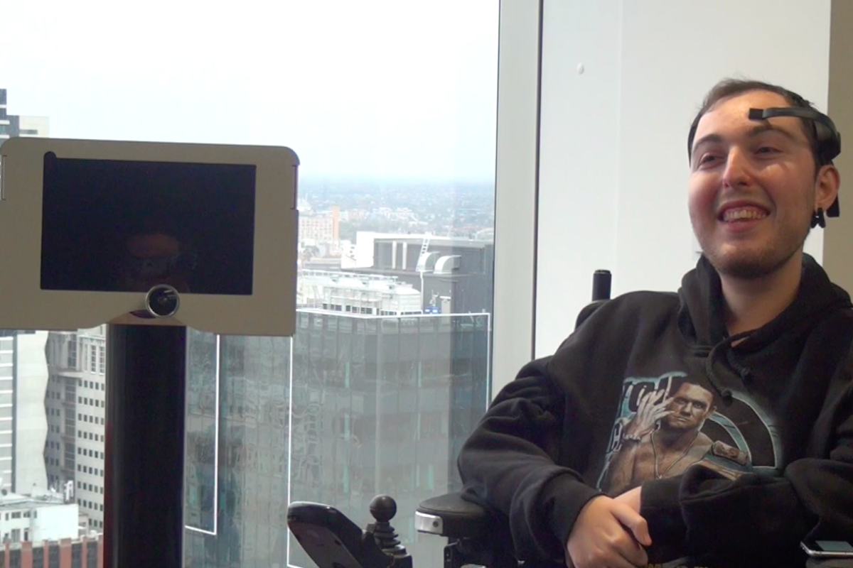 The Teleport uses a simple off-the-shelf brain control interface to improve the lives of those with motor disabilities