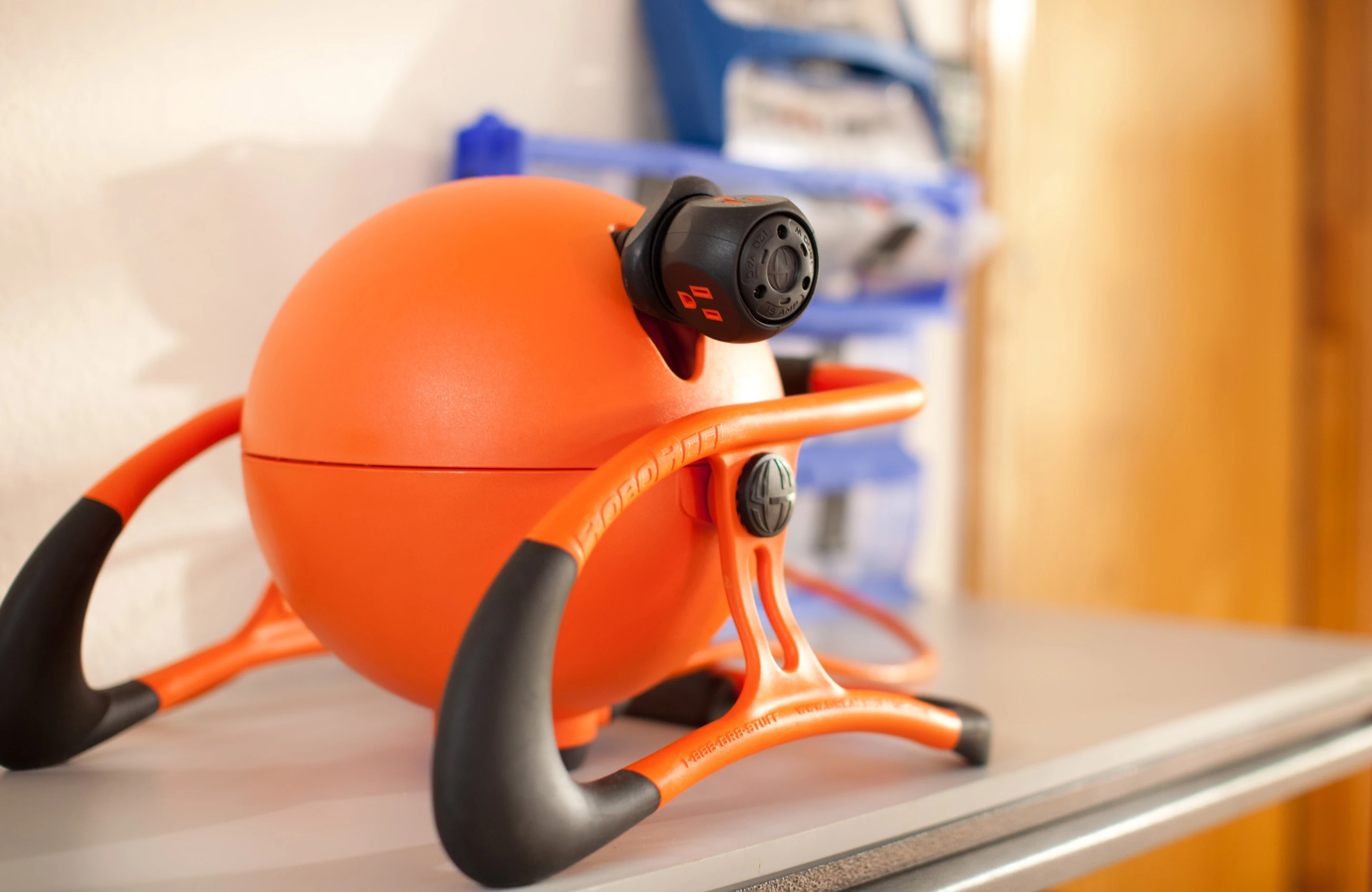 The RoboReel is a motorized extension cord winder, that incorporates several safety and convenience features