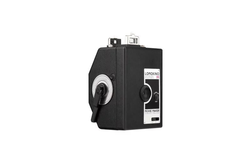 The LomoKino Super 35 Movie Maker lets low-tech film-makers shoot their own 35mm movies, by hand-cranking film through the device