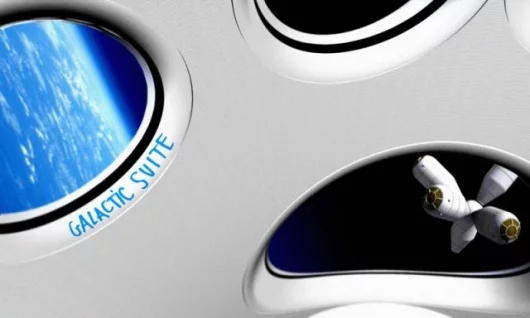 Artist impression of view from the Galactic Suite