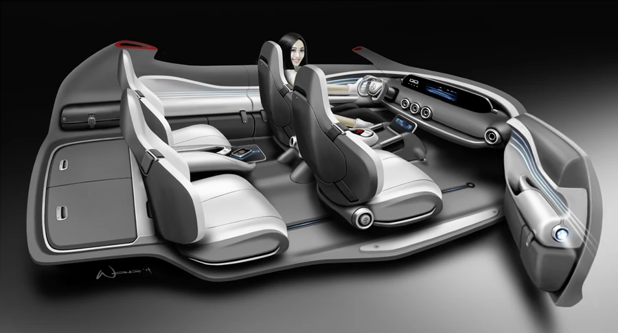 A rendering of the G-Code interior