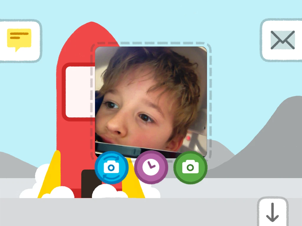 The iPad camera can also be used to insert photos into Maily emails